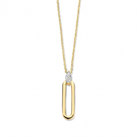 Collier Argent avec pendentif serti de similaire