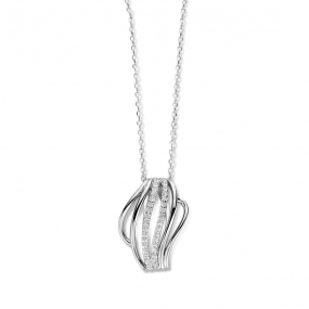 Collier Argent  et oxyde de zirconium - similaire