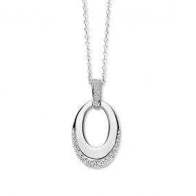 Collier Argent  et oxyde de zirconium  - similaire