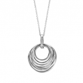 Collier Argent  et oxyde de zirconium similaire