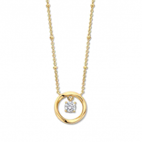 Collier argent et oxyde - plaqu or - fil torsad - Naiomy