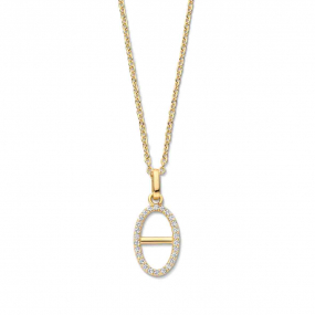 Collier argent et oxyde - plaqu or - Naiomy