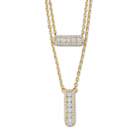 Collier argent et oxyde - plaqu or - Naiomy
