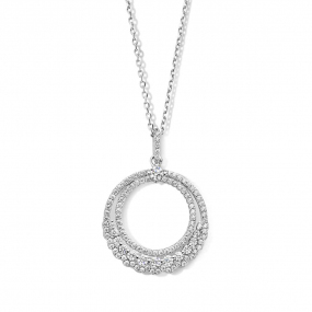 Collier Argent pavage Zirconium - Naiomy 