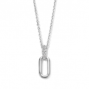 Collier Argent pavage Zirconium - Naiomy 