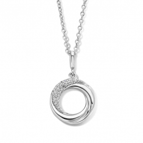 Collier Argent pavage Zirconium - Naiomy 