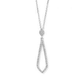 Collier Argent pavage Zirconium - Naiomy 
