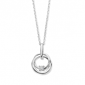 Collier Argent pendentif motif rond similaire