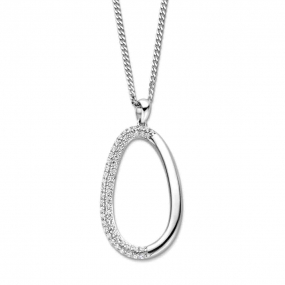 Collier argent - pendentif oxydes - Naiomy