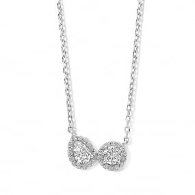 Collier Argent pendentif serti de similaire