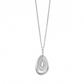 Collier Argent pendentif serti de similaire