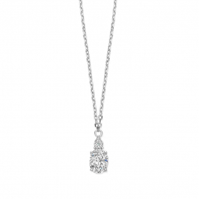 Collier Argent pendentif serti de similaire