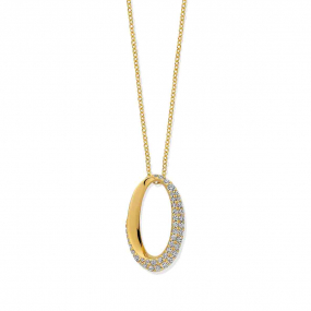 Collier Argent pendentif serti de similaire