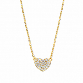 Collier argent - plaqu or serti similaire