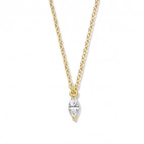 Collier Argent plaqu or serti de similaire