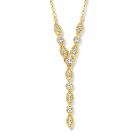 Collier Argent plaqu or serti de similaire