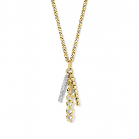 Collier Argent plaqu or - serti de similaire