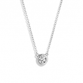 Collier Argent serti clos serti de similaire