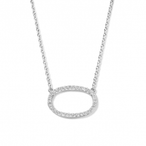 Collier Argent serti d'oxyde - Naiomy similaire