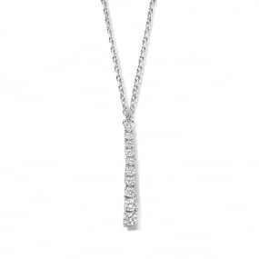 Collier Argent serti d'oxydes de similaire