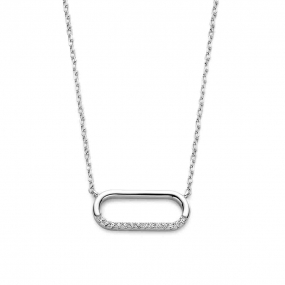 Collier Argent serti d'oxydes de similaire