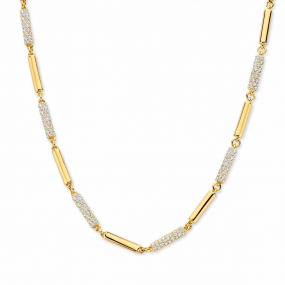 Collier Argent Serti d'oxydes - Naiomy similaire