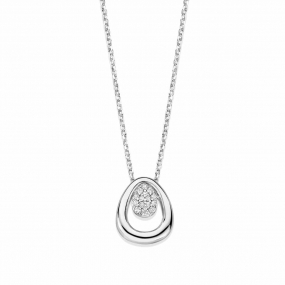 Collier Argent Serti d'oxydes - Naiomy  similaire