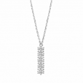 Collier Argent Serti d'oxydes - Naiomy  similaire