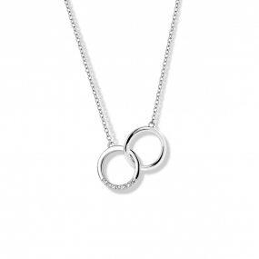 Collier Argent serti de Zirconium - similaire