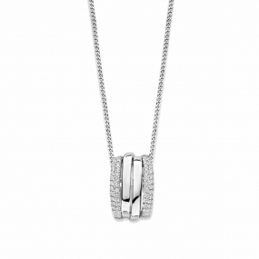 Collier Argent Serti de Zirconium - Naiomy 