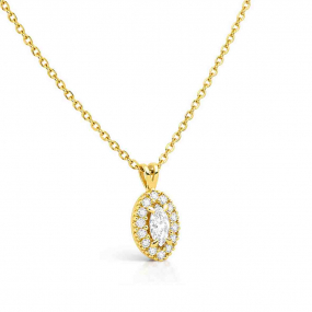 Collier diamant Marquise de Synth�se