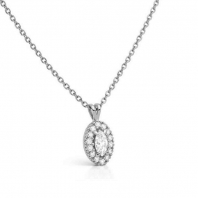 Collier diamant Marquise de Synth�se