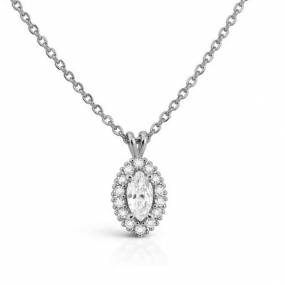 Collier diamant Marquise de Synth�se