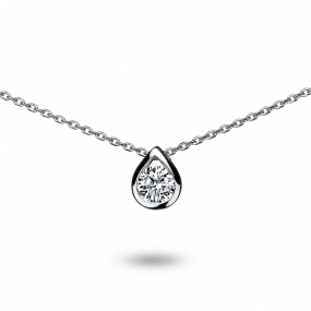 Collier diamant solitaire en compl�ment