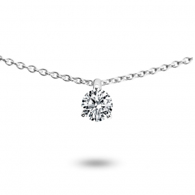 Collier diamant solitaire  en compl�ment