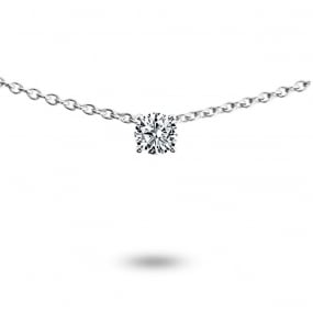Collier diamant solitaire 