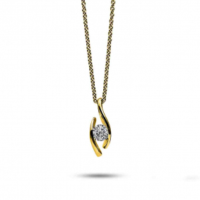 Collier Diamant Solitaire