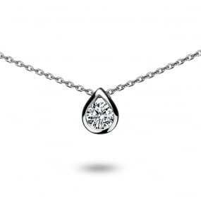 Collier diamant solitaire