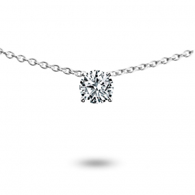 Collier diamant solitaire