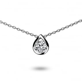 Collier diamant solitaire