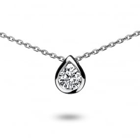 Collier diamant solitaire