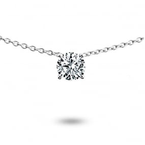 Collier diamant solitaire