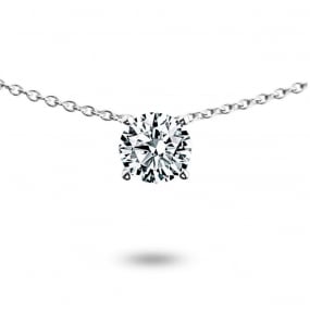 Collier diamant solitaire 