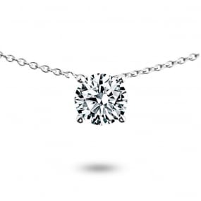 Collier diamant solitaire