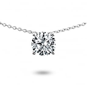 Collier diamant solitaire