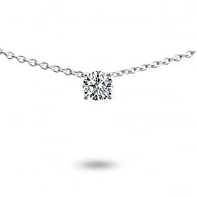 Collier diamant solitaire 