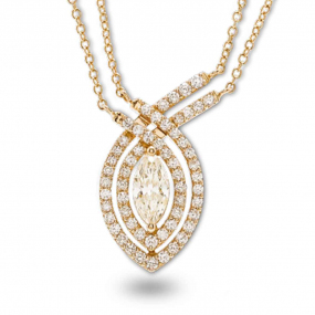 Collier Diamants Jaune