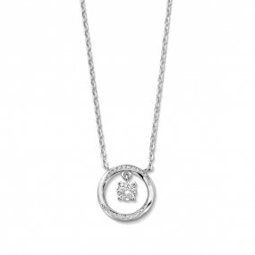 Collier en Argent avec pendentif fil torsad et oxydes - Naiomy