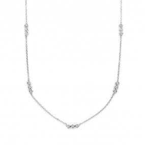 Collier en Argent et oxydes de zirconium similaire