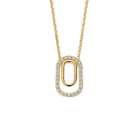 Collier en argent plaqué or jaune - similaire